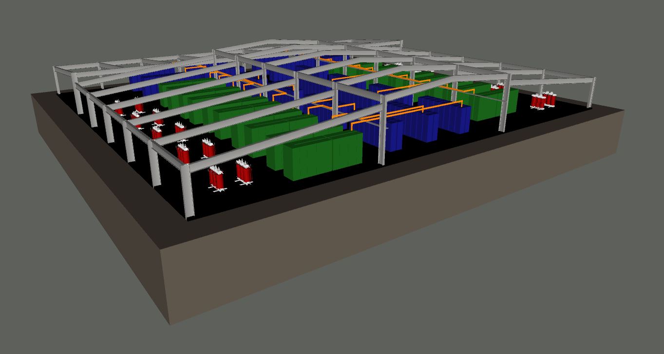 Battery storage - single storey building